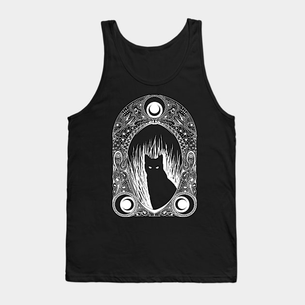 BLACK CAT Tank Top by mezmeim